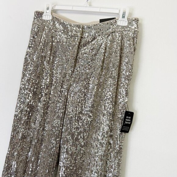 NEW Express Sequin Pants Women’s Size Small High Rise Cropped Swiftie - Picture 5 of 12